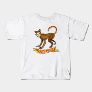 South Philly Cat Monkey Kids T-Shirt